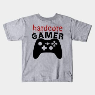 hardcore gamer - gaming Kids T-Shirt